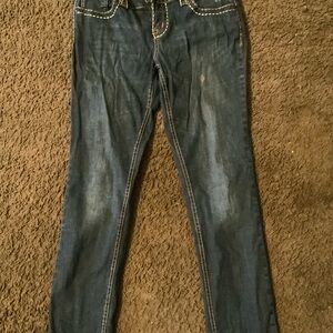 Soundgirl Dark Blue Jeans with White Stitching